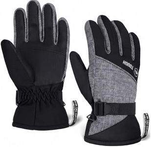 Tough Outdoors Kids Snow Gloves - Kids Ski Gloves & Youth Winter Gloves - Girls, Boys Snow Gloves - Insulated Waterproof Snow Gloves - Cold Weather Youth Ski Gloves - Skiing Gloves for Kids
