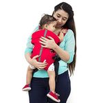 U-Grow Infant Three Way Baby Carrier Soft & Comfortable With Safety Belt And Wide Cushioned Straps (Red/Grey)