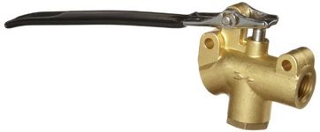 Kingston 251 Series Brass Angled Flow Control Valve, Lever Handle, 1/4" NPT Female