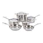 Cuisinart 77-10 Chef's Classic Stainless 10-Piece Cookware Set