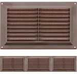 MAP Vents 926-04 Plastic Louvre Vents, Brown, 9" x 6" (Pack of 4)