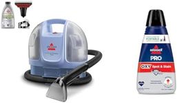 BISSELL Little Green Mini Limited Edition Color Lake Blue, 4075F + Bissell Professional Spot and Stain + Oxy Portable Machine Formula, 32 oz, Single, 32 Fl Oz
