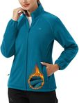 Pioneer Camp Women's Winter Warm Fleece Jacket Zip Up Polar Lightweight Soft Fall Coat Fleece Lined Outdoor Outwear Running