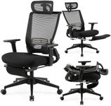 Foldable Office Chair with Foot Res