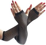 rayinblue Gloves Baby Boys Long Fishnet Gloves 7 Assorted Colours Party Fancy Dress Tutu (New Black), One Size