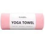 Hot Yoga Towel Non Slip Yoga Mat Towel Non-Slip Sweat Absorbent Microfiber Towel for Hot Yoga, Pilates and Workout 72" x 26.5", Pink