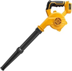 Powarobor Cordless Air Leaf Blower for Dewalt 18V Battery, Electric Jobsite Air Blower Powerful for Garden Lawn Care Leaf Snow Blowing,Car Computer Dust Cleaner (Tool Only,no Battery)