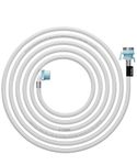 BUILDSKILL 5 Meter Fully Automatic Washing Machine Inlet Pipe With Universal Tap Adaptor Connector | Burst Proof and Anti Kink | Hot & Cold Water Washing Machine Pipe Inlet | Pressure Resistant
