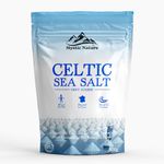 Mystic Nature Celtic Sea Salt - 500g | 100% Natural Unrefined Mineral Rich Celtic Salt Crystals From France | Rich In Minerals & Trace Elements