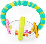 Bright Starts Grab and Spin Baby Rattle and BPA-Free Teether Toy, Ages 3 Months +