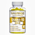 RAWRAGE Diana-10 GOLD Ultimate Size Gain Formula 90 Capsule (Pack of 1)