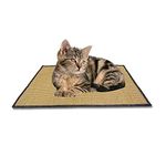 Mats Avenue Cat Scratch Pad Claw pad and Sleeping Mat Hand Crafted in Small Ribbed Sisal with Anti-Slippery Rubber Backing 40 x60 cm Biodegradable Set of 1 Specially for Kitten and Persian Cat