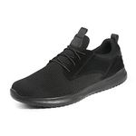 Bruno Marc Men's Slip On Fashion Sneakers Casual Lightweight Running Walking Tennis Shoes,Size 9,Black,Walk_Work_01