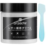 Leather Filler for Filling or Repairing Holes, Tears, Cracks, Scratches, 3.5oz Leather Filler for Leather Car Seats, Furniture, Shoes- Flexible
