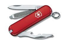 Victorinox Swiss Army Knife - Rally - 9 Functions, Multi-utility Tool - Red, 58 mm