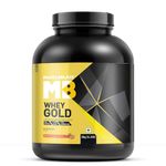 MuscleBlaze Whey Gold, 100% Whey Protein Isolate, Labdoor USA Certified, 30g Whey Protein Per Scoop (Strawberry Shake, 2kg / 4.4lb)