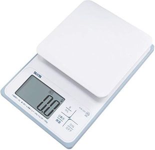 Tanita KW-220 WH Cooking Scale, Kitchen Scale, Waterproof, Digital, 4.4 lbs (2 kg), 0.1 g Unit, Washable Kitchen Scale, White