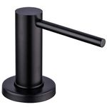 Gappo Soap Dispenser for Kitchen Sink Matte Black Stainless Steel Countertop Pump Hand Lotion Built in Bottlend Lotion Built in Bottle