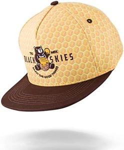 Blackskies® Good Things Inc. Vol. III Snapback Cap | Femmes Hommes Baseball Casquette Basecap Or Noir Nid d'abeille Or Miel Ours Abeille