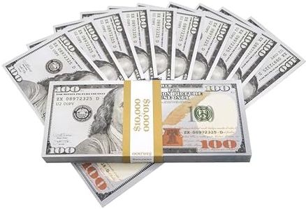 Big Screen Stacks | $100 PROP MONEY | $10,000 FULL PRINT FAKE MONEY DOLLARS (2013 EDITION) | UK COMPANY | INCLUDES SPARE BANK STRAP. Film tv money props fake play notes for party casino games