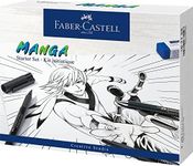 Faber-Castell Creative Studio Manga Starter Set, Multicoloured, , For Art, Craft, Drawing, Sketching, Home, School, University, Colouring