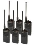 6 Motorola RDU4103 - UHF 4 Watt 10 Channel Radios(Black)