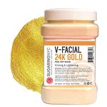 Vajacial Jelly Mask Peel-Off Bikini, Underarms Area Peel Mask - Luxury 24K Gold - Professional Size 23oz by Sugaring NYC