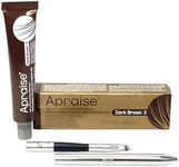 Apraise Professional Eyebrow & Eyelash Tint 20ml | Best Brow & Lash Semi – Permanent Dark Brown Colour Dye | Includes Nūr Tinting Brush with Aluminium Handle and Foldable Design | UK Brand