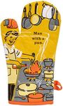 Blue Q Oven Mitt, Man with a Pan. S