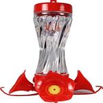 Audubon NA35223 Swirl Glass Hummingbird Feeder, 8 oz