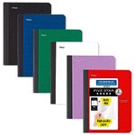 Five Star Composition Book, 100 College Ruled Sheets, 9.75 x 7.5 Inches, Pack of 6 Assorted Colors (72944)