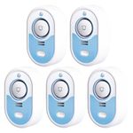 LSENTLY Water Leak Detector Supports 5 Years Standby Time, LED Indicator&100dB Leak Alarm, Self-Test Function&Low Battery Reminder Water Alarm, IP66 Waterproof for Home,5 Pack (Cannot Connect Wi-Fi)