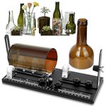 Smasener Glass Bottle Cutter,Upgraded Double Dam Boards Bottle Cutting Tool Kit, Curved Glass Cutting Tool for Round and Square Bottles, [Upgraded]Bottle DIY Craft Kit