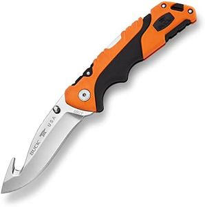 Buck Knives 660 Pursuit Pro Folding Hunting Knife with Guthook, 3-5/8" S35VN Stainless Steel Blade, Polyester Sheath Included
