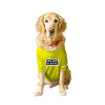 Ruse Basic Crew Neck Big Brother Printed Half Sleeves/Apparel/Clothes/T-Shirt Gift for Dogs.Colour-Yellow/X-Large (Full Grown Retrievers, Labs etc.)