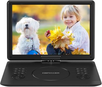 DBPOWER 16.9” Portable DVD Player – Swivel Screen, Rechargeable Battery
