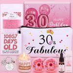 30th Birthday Gifts For Women, Happy 30th Birthday Pamper Box For Her, 30th Birthday Gift Basket For Wife Friend Sister Daughter, 30 Year Old Female Birthday Presents,Relaxation Bath Gifts for Women