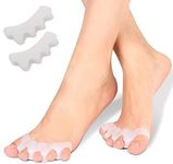 Toe Separator for Feet Toe Spacers Correct Toes Yoga Silicone Hammer Toe Corrector for Women & Men Correct Toe Straighteners for Overlapping Toes (All Finger Toe Separator)