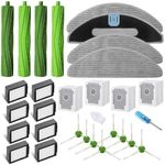 YDD Replacement Spare Parts for iRobot Roomba Combo i5 i5+ Combo j5 j5+ 2 Sets Main Brush Rollers,8 Hepa Filters,4 Dust Bags 8 Side Brushes,4 Mop Pads Accessories (28-Pack)