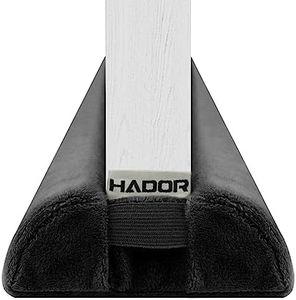 HADOR Door Draft Stopper for Bottom of Door 36 Inch, Black Twin Triangular Under Door Noise Stopper Sound Blocker, Adjustable Double Side Door Sweep Seal Gap Air Blocker Guard Window Sealer Protector