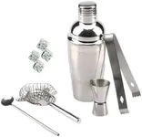 Casafoyer 6 PC Cocktail Set Bartender Kit | Drink Shaker Set | Bartending Tools Gifts: Martini Shaker, Muddler, Strainer, Jigger, Alcohol Pourer, Mixing Spoon | Mixed Alcohol Shaker