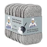 MR.SIGA Dual-Sided Scrub Sponges, D