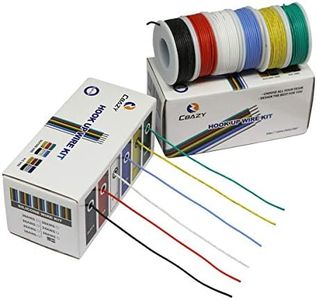 CBAZY™ Hook up Wire Kit (Stranded Wire Kit) 18 Gauge Flexible Silicone Rubber Electric Wire 6 Colors 16.4 Feet Each 18 AWG