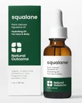natural outcome Pure Squalane Oil l 100% Plant Derived Squalane Oil for Face, Body, Hair & Lips I Weightless Moisturizing Oil Firms Skin, Reduces Fine Lines & Enhances Skin Elasticity I 1 oz