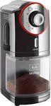 Melitta Molino Coffee Grinder, 1019-01, Electric Coffee Grinder, Flat Grinding Disc, Black/Red