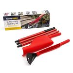 PetrolScooter Home Valet Extendable Gutter Care Cleaning Kit Leaf Moss Debris Grabber & Scoop