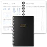 Budget Planner & Monthly Bill Organizer | Finance Budget Planner, Financial Savings, Debt, Income, Expenses, Spending & Bill Trackers - A5