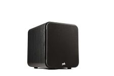 Polk Audio Signature Elite ES8 Subwoofer (Black), 8" Long-Throw Woofer with Mineral-Filled Polymer Cone, 100W Class D Amplifier, Front Firing Home Subwoofer, Time-Smart Phase Control