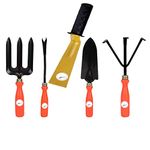 Kenware Premium Garden Tools kit Set of 5Trowel Hand Digging Tools Set of 5 (Trowel Set of 5Y)