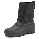 Polar Mens Muck Nylon Strap Duck Snow Winter Waterproof Rain Outdoor Boots - 7 - BLK41 YC0147 Black